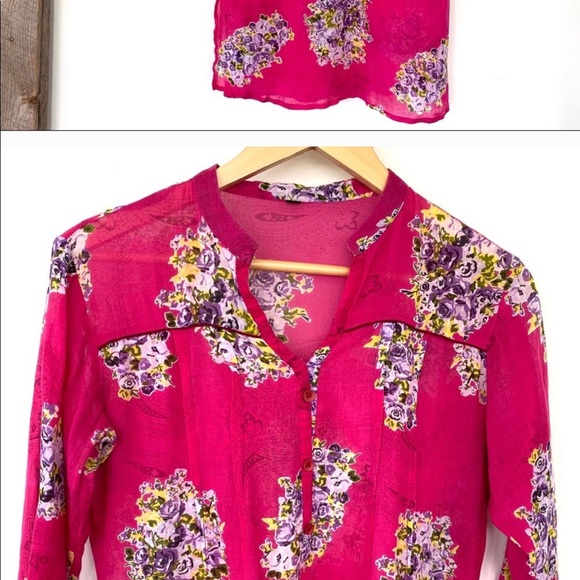 Cotton print tunic top - Picture 2 of 3